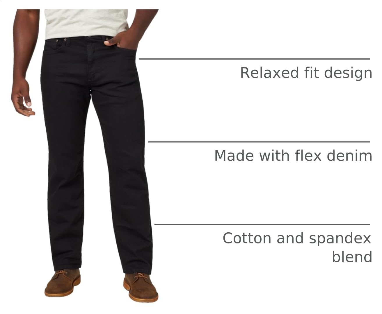 Wrangler Authentics Men's Classic 5-Pocket Relaxed Fit Flex Jean image 4