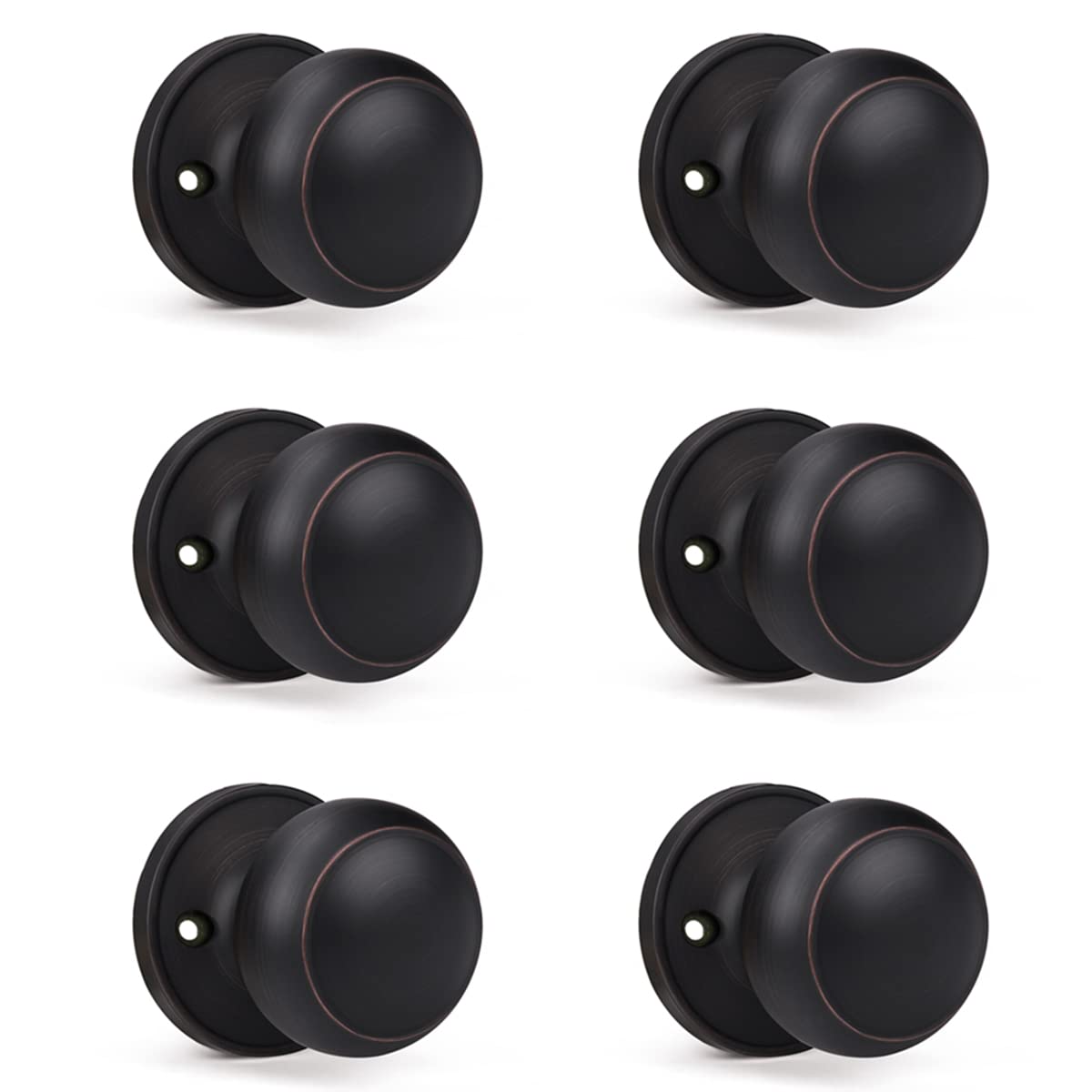 Dummy Door Knobs - Satin Nickel Pack of 4 -27