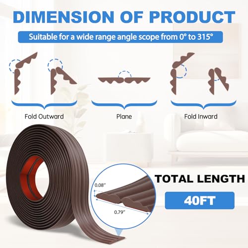 Image of Corner Molding Trim Peel and Stick Wall Corner Protector
