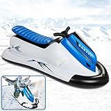 Inflatable Snowmobile Snow Sled, Kids and Adults Heavy-Duty Giant Snow Tube for Sledding with Reinforced Handles Snow Rider Winter Toys Ideal for Birthday,Thanksgiving,Christmas Outdoor Activity
