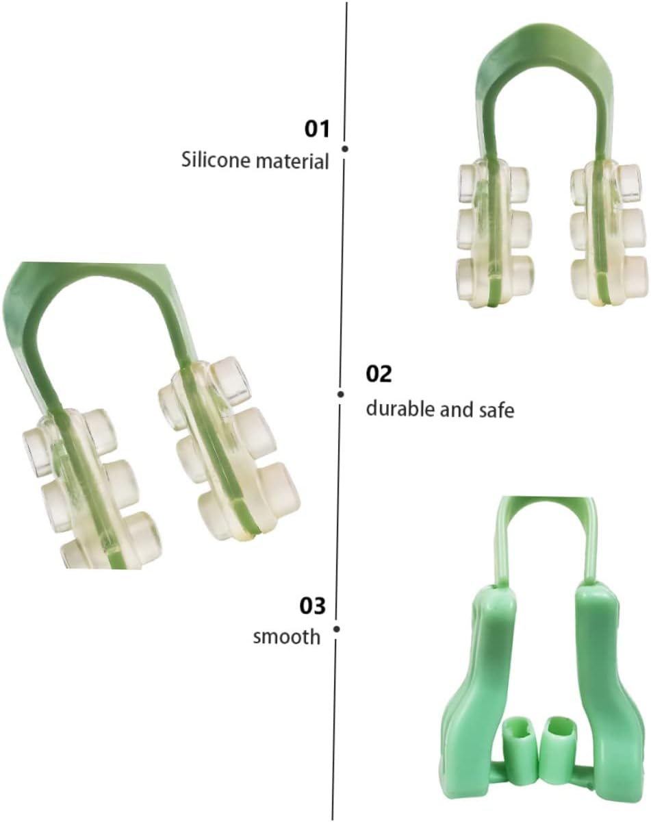 Outanaya Nose Clips Sleeping Set U-Type Nasal Splint Silicone for Night Use Comfortable Sleep for Women and Men