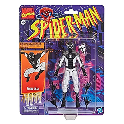 Hasbro Marvel Legends 6" Retro Collection Spider-Man [Black And White Suite] Exclusive #TOP1