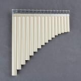 16 Pipes Pan Flute Pan Pipe C Key ABS Plastic Traditional Woodwind Musical Instrument for Beginner a