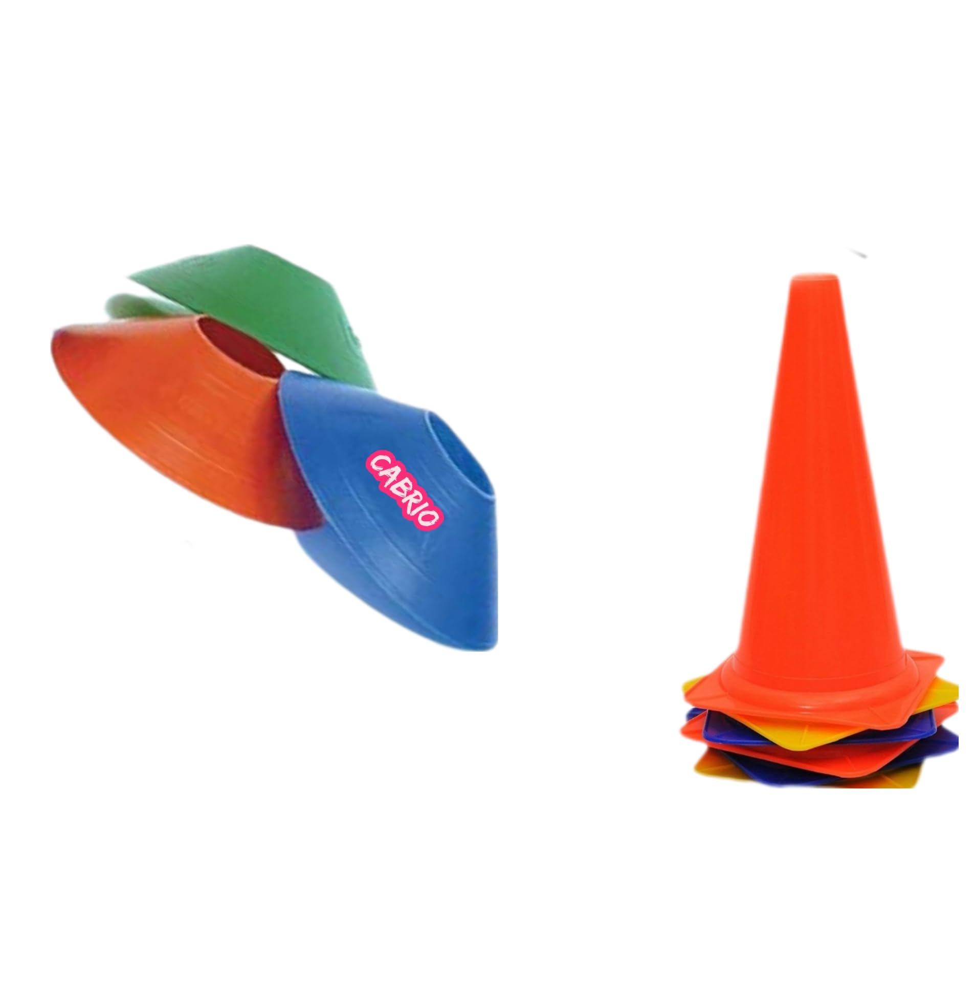 CABRIO Combo of 6 Marker Cone(6inch), & 10 Soccer Cone(Space Marker) 7.5inch diemeter Training kit (B0C8NR12XW) Amazon Price History, Amazon Price Tracker