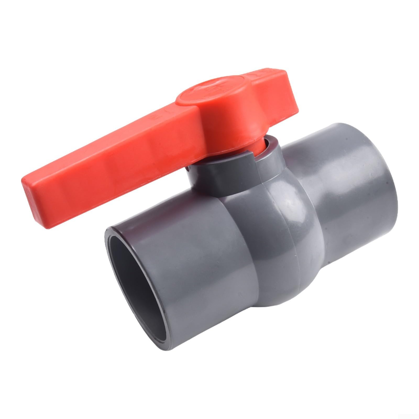 Robinet d'alimentation en eau en PVC avec vanne à bille et raccord à glissement pour tuyaux 20 25 32 40 50 mm - Vanne de contrôle de débit pour systèmes liquides (50 mm)