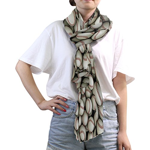 Use4 Fashion Baseball Ball Sport Chiffon Long Scarf Shawl Wrap3