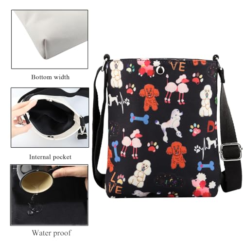 CMNIM Poodle Gift Poodle Crossbody Bag Poodle Dog Gifts for Poodle Lovers Poodle Crossbody Shoulder Bag Poodle Owner Mom Gift3