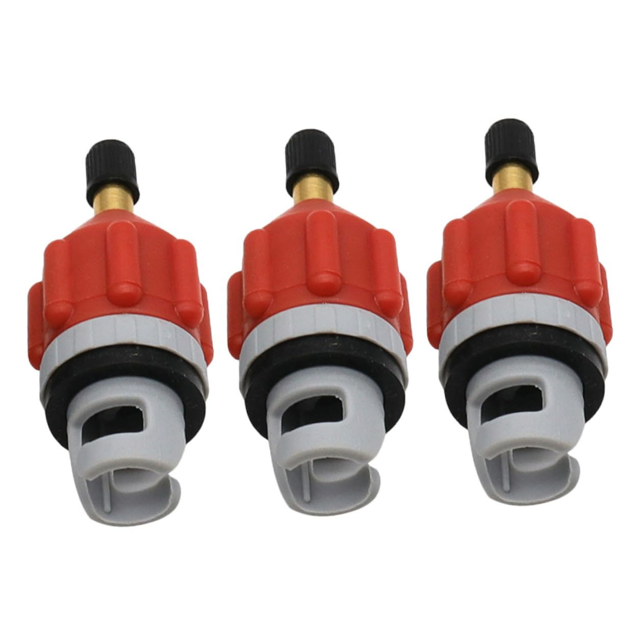 ibasenice Adattatore Ugello Gas Ugelli Adattatore Valvola Pompa dell'Aria Air Pump Pompa Ad Aria Adattatore Pompa Gonfiabile Adattatore Pompa Kayak Gomma da Cancellare Rosso