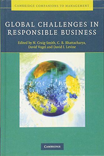 Global Challenges in Responsible Business (Cambridge Companions to Management)