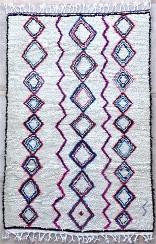 Tapis berbère marocain /Beni ourain Maroc Authentique 100% 245X160 cm 493 € TTC