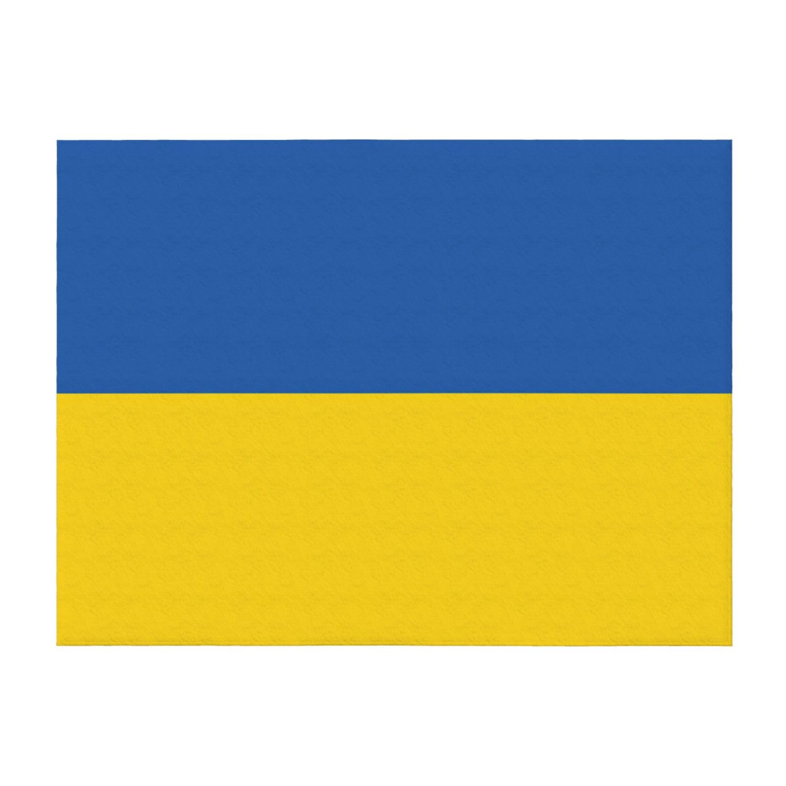 Couverture de lit en microfibre EdWal imprimée drapeau Ukraine