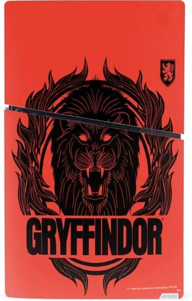 Skinit Decal Gaming Skin Compatible with PS5 Slim Digital Edition Console - Officially Licensed Wizarding Worlds Harry Potter Gryffindor Illustration Design