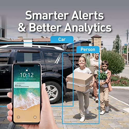 Swann Home Security Camera System With 2Tb Hdd, 8 Channel 8 Cam, Poe Cat5E Nvr 4K Hd Video, Indoor Or Outdoor Wired Surveillance Cctv, Color Night Vision, Heat Motion Detection, Led Lights, 886808Fb #TOP3