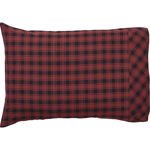 VHC-Brands-Rustic-Lodge-Bedding-Cumberland-Red-Cotton-Pillow-Case-Set-Standard-20-x-30-inches-Chili-Pepper VHC Brands Rustic Lodge Bedding Cumberland Red Cotton Pillow Case Set Standard 20 x 30 inches Chili Pepper