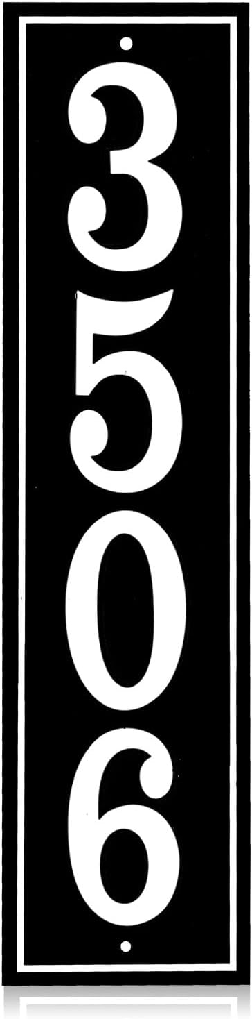 Metal Address Plaque,Number Signs For House Wall Plaque, Street Name Address Sign,Modern House Numbers,Address Plaque Sign for House,Apartment,Office,Mailbox