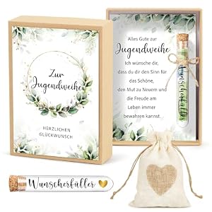 BOFUNX Jugendweihe Geschenkset mit Reagenzgläsern