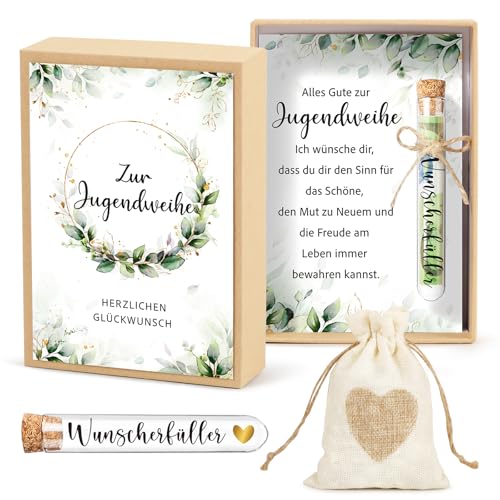 BOFUNX Jugendweihe Geschenkset mit Reagenzgläsern