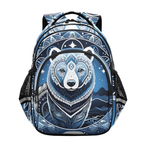 Sac pour tout-petits motif ours blanc cartable scolaire 3-12 ans
