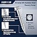 SUNKIN 40PCS Concrete Screws, Bi-Metal Stainless Steel 304, #14 x 2-1/2