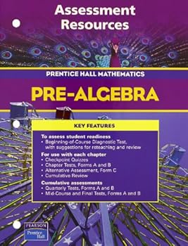 Paperback Prentice Hall Math Pre-Algebra Assessment Resources Blackline Masters 2004c Book