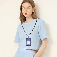 Vista 20 de Cordón para mujer, cordones con cuentas para tarjetas de identificación, soporte para profesores, llavero y correa para collar para mujeres y niñas