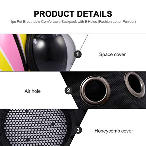 Mochila para gatos PRETYZOOM Mochila para transporte de animais de estimação com cápsula de bolha pa