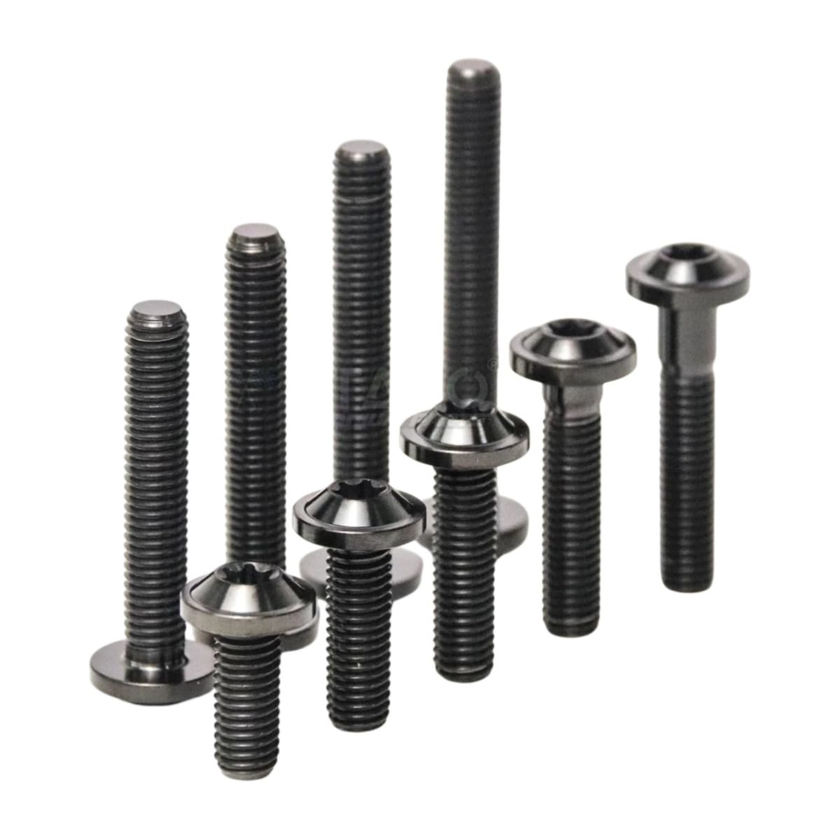 Black (1PC)-M2*10 mm-Titanium Bolt M8X10/15/20/25/30/35/40/45/50/55/60/65/70/80/90 Torx Head for Motorcycle Riding Modification Fastener