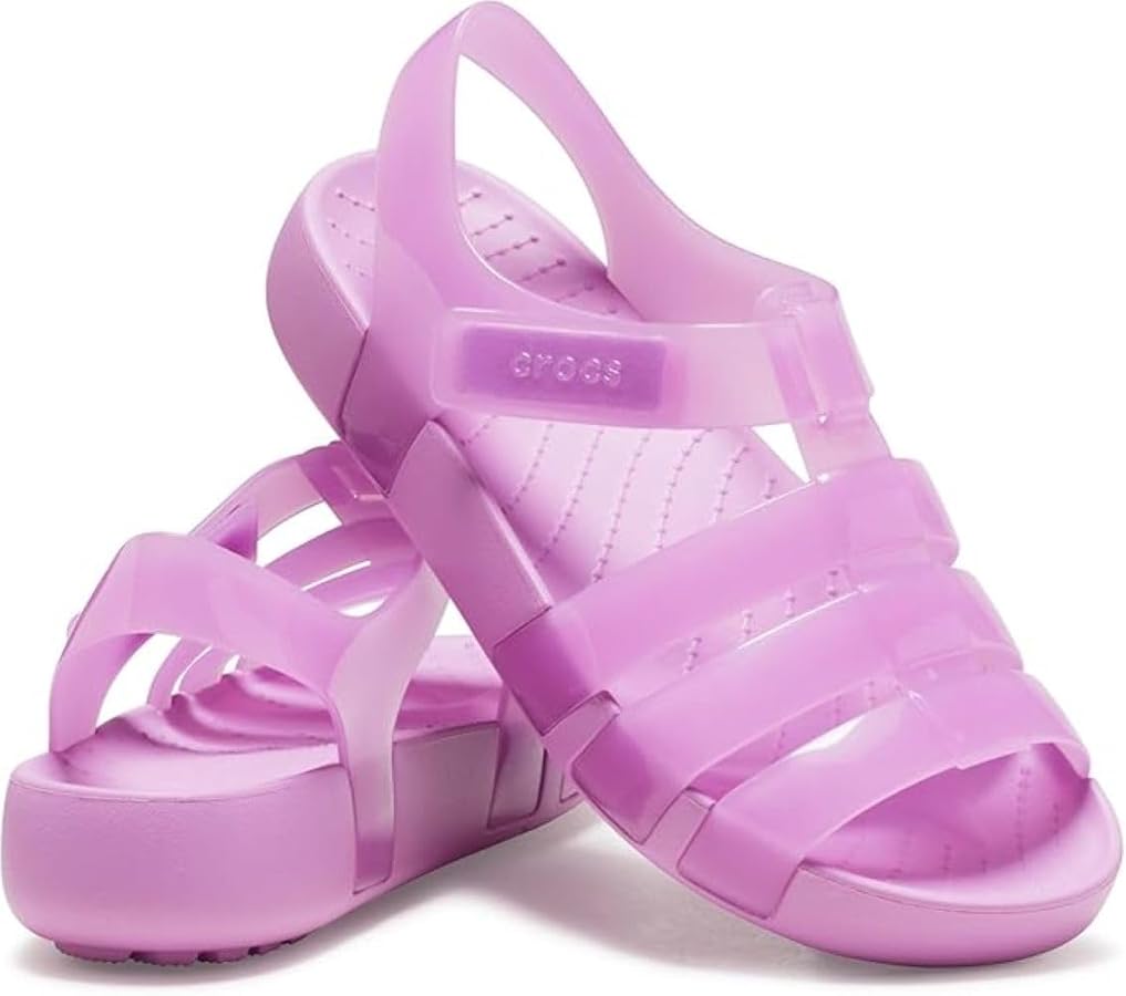 Amazon.com | Crocs Kids Isabella Glitter Sandal (Little Kids/Big