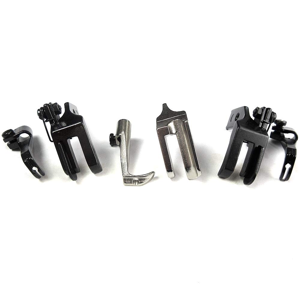 Set di 10 piedini con guida R & L Edge per Juki Consew Brother Singer