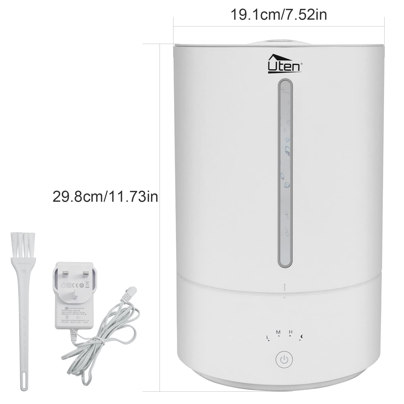 Ultrasuoni Silenzioso Aria Umidificatore Bambini Nebulizzazione con Aromi Essenze Oli Diffusore Può Essere Cronometrato per Camera Ufficio Camera da Letto