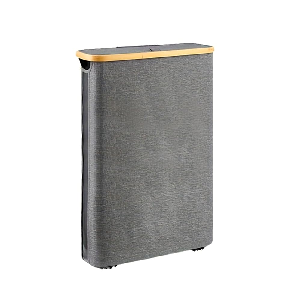 Caja de papel largo plegable con base de goma antideslizante color gris