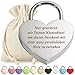 Herz Liebes-Schloss Bügelschloss Vorhängeschloss Silber Gravur mit Schlüssel - Wunschtext - Metall eloxiert - Geschenkbeutel - Geschenk Liebesgeschenk Valentinstag Jahrestag - Paar Ehepaar Liebes Geschenk günstig Kaufen-Herz Liebes-Schloss Bügelschloss Vorhängeschloss Silber Gravur mit Schlüssel - Wunschtext - Metall eloxiert - Geschenkbeutel - Geschenk Liebesgeschenk Valentinstag Jahrestag - Paar Ehepaar