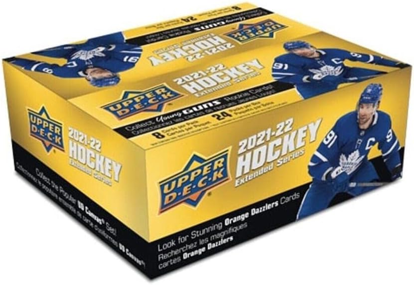 2021-22 NHL Upper Deck Extended Series Hockey Factory Sealed Retail Box 24 Packs, MASSIVE 192 CARDS.