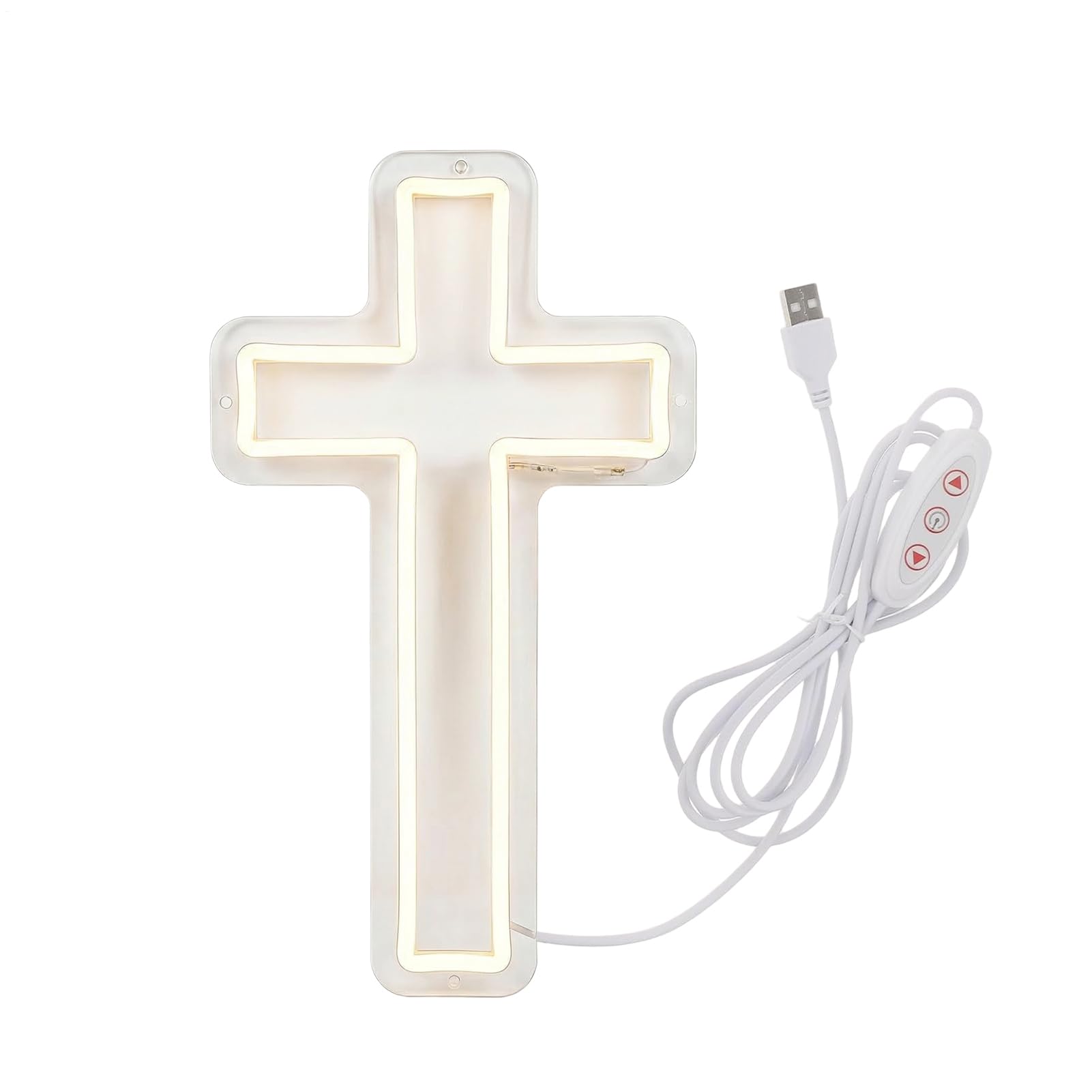 LED Cross,Light Up Wall Sign - Light Up Religious Crucifix,for Homeowners Apartment Living Room Bedroom Office Entryway Bar Coffee Shop Holiday Meditation Wedding
