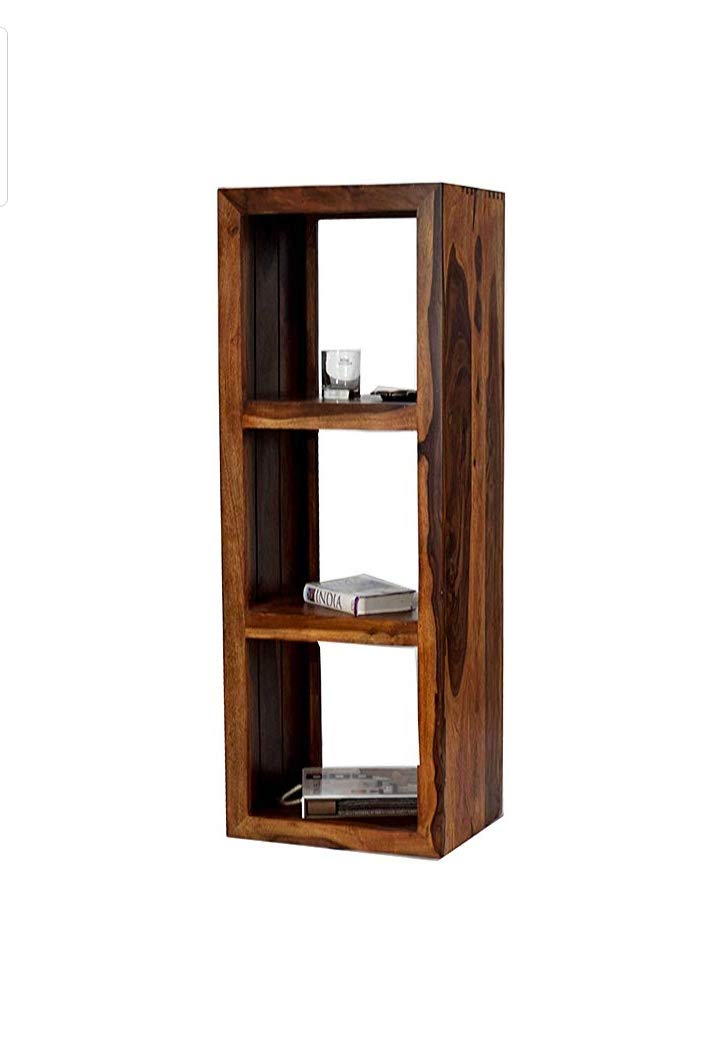 SHEESHEM Wood Side Corner Storage Furniture for Home Decoration Wooden Rack-image-12