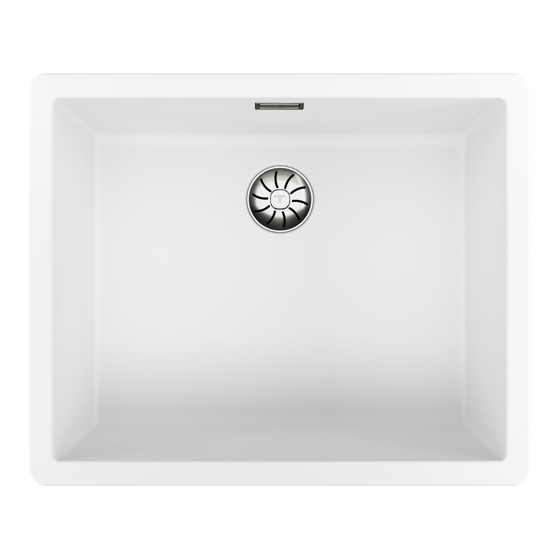 TEKA Fregadero Tegranite+ 1 Cubeta, Doble Instalación Encastre o Bajo Encimera, Resistente a Impactos, Acabado No Poroso, Profundidad 20cm, Modelo Radea R10 50.40 M-TG