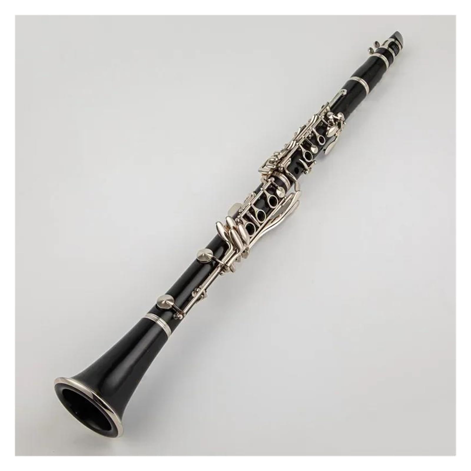 Instrumenty klarnetowe Klarnet Bb 17 Klawiszy B-dur Instrumenty Muzyczne Rurka Bakelitowa Posrebrzany Klarnet