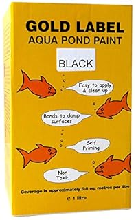 Gold Label Underwater Aqua Pond Paint Black 1Ltr