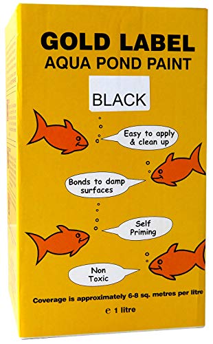 Gold Label Underwater Aqua Pond Paint Black 1Ltr