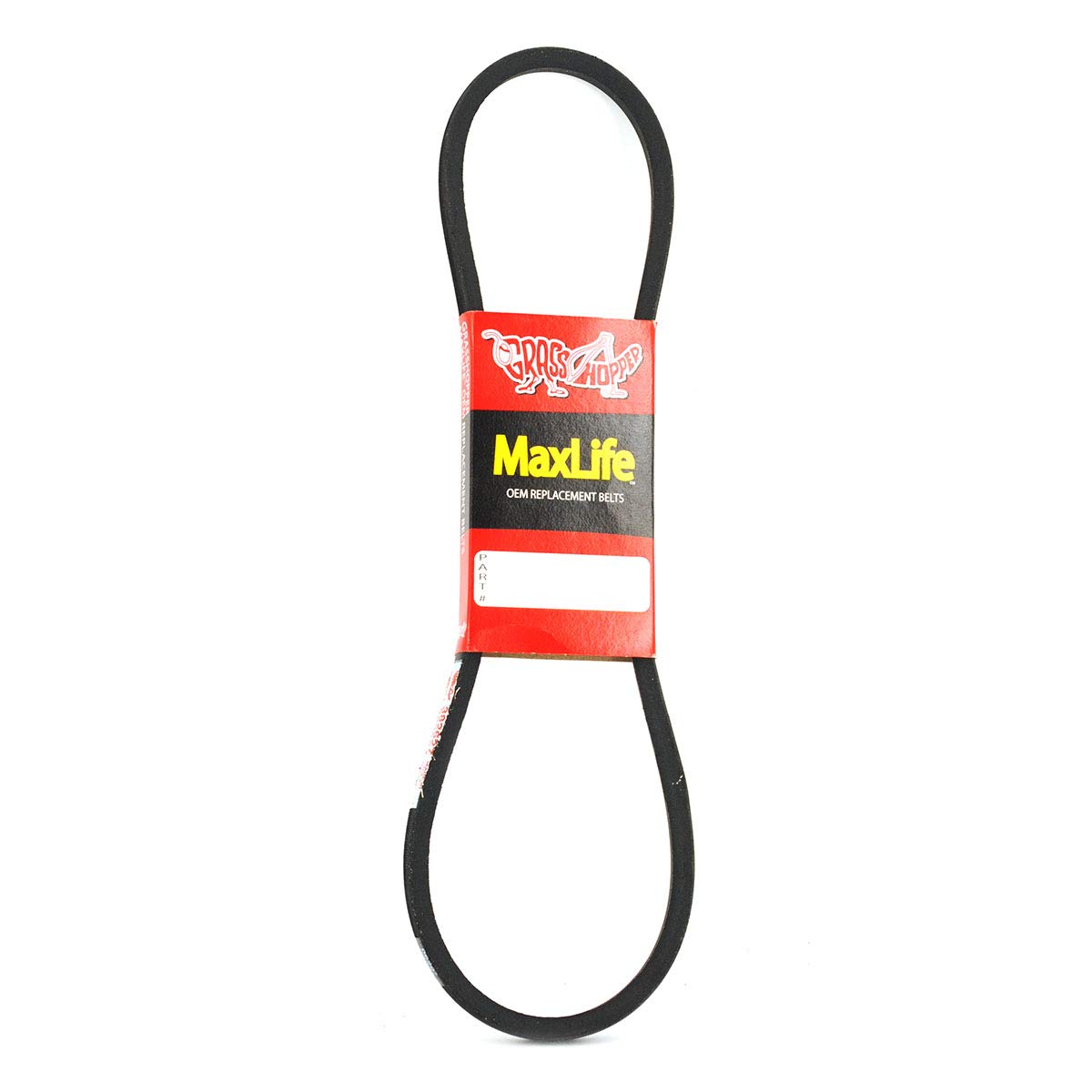 Grasshopper Lawn Mower MaxLife Belt, Designed to Specific Material, Dimensions, Shape, Construction and Pliability Standards That Ensure Superior Performance and Long Life, OEM Replacement Part 382627
