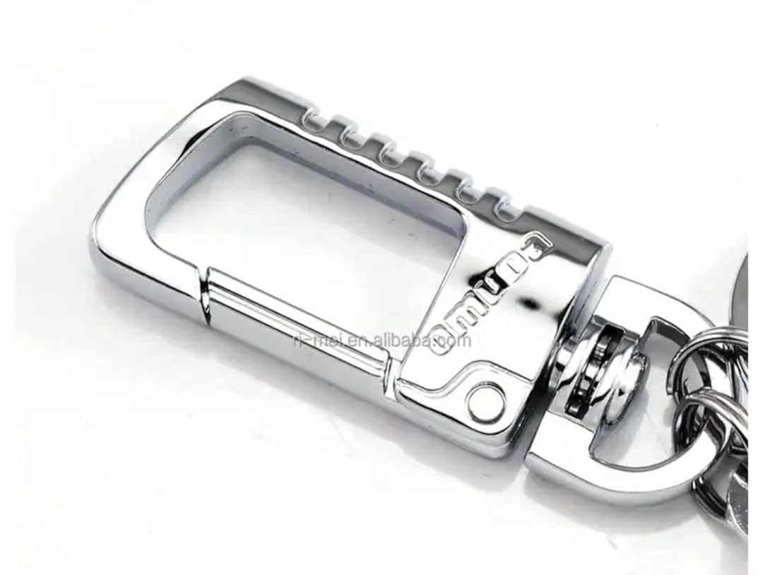 Silverline OMUDA HEAVY DUTY LETTER KEYCHAIN WITH BOX FOR CAR AND BIKE