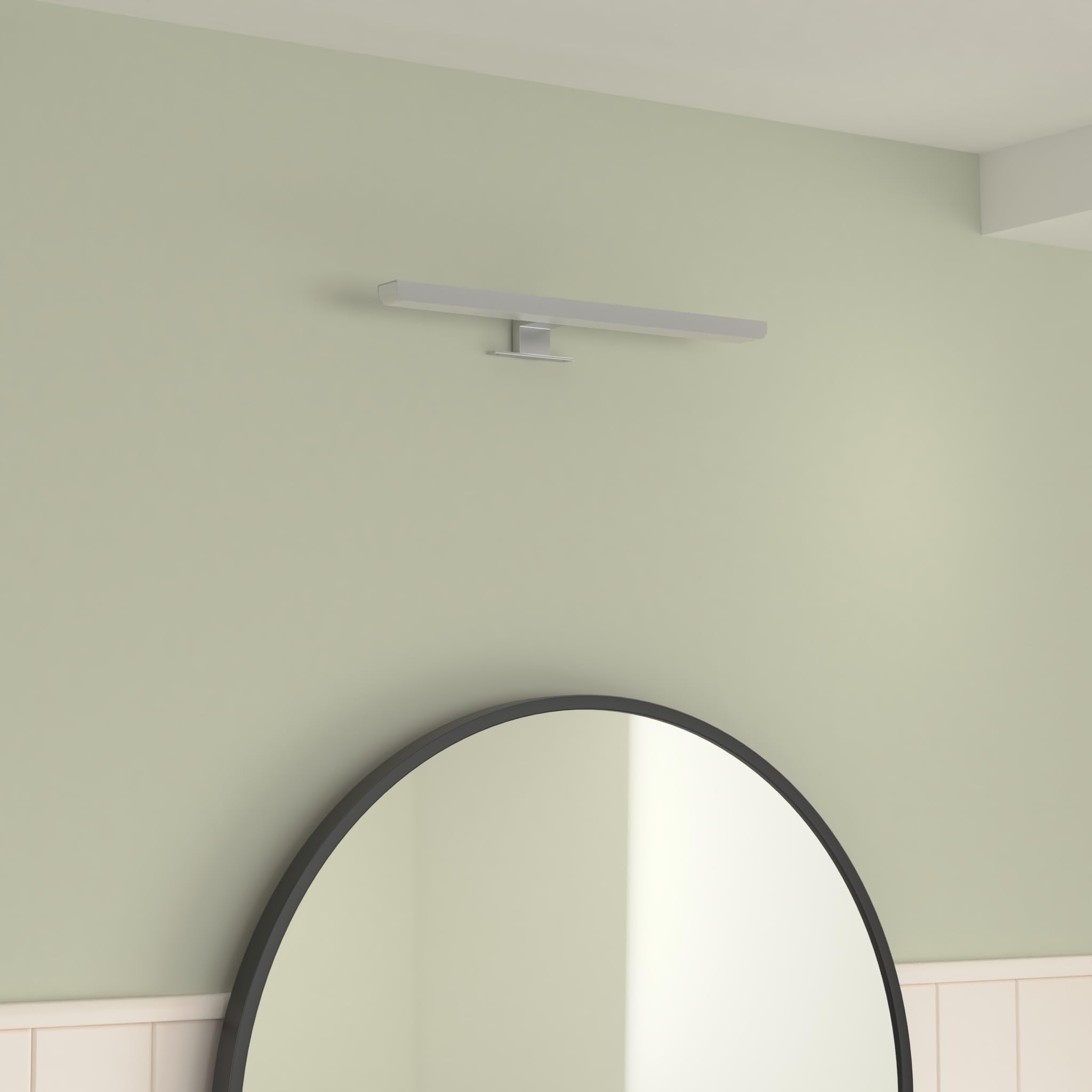 Hommie Lampe Miroir Salle de Bain LED 40CM Avec Interrupteur Blanc Neutre 4000K Luminaire Salle de Bain 10W 230V 900LM IP44 Étanche