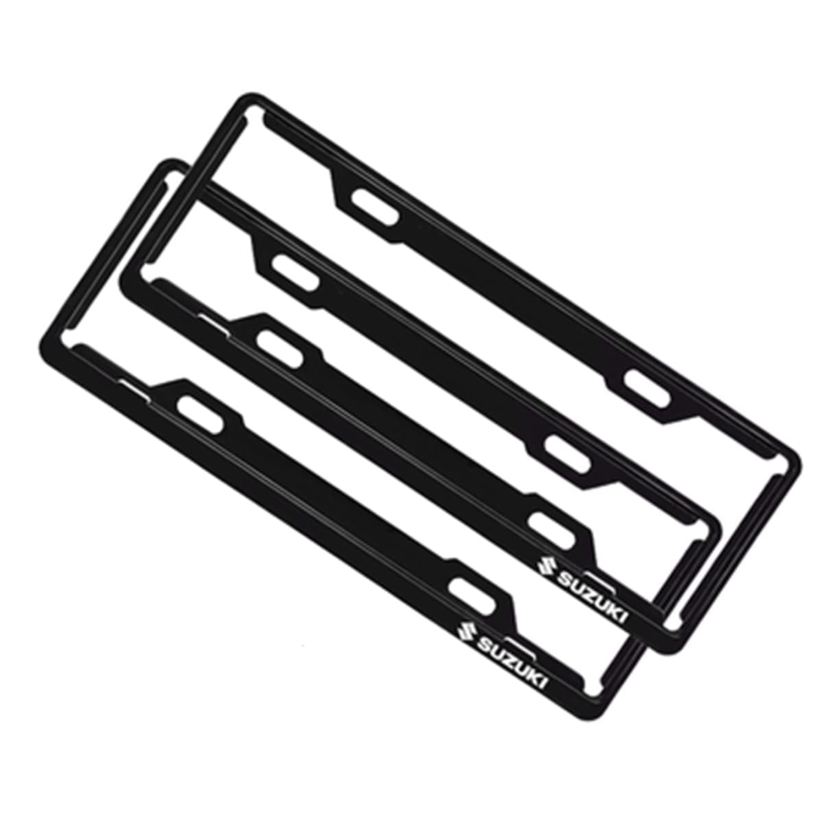 HaaveN 2 x uchwyt tablicy rejestracyjnej, 4 śruby, uchwyt tablicy rejestracyjnej premium do Suzuki Swift SX4 Jimny Vitara Baleno Alto Samurai Ignis, normalny, czarny