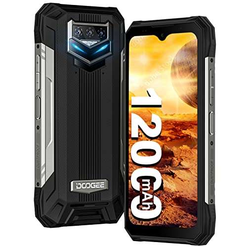 DOOGEE S89 Outdoor Smartphone 12000 mAh Akku Android 12, 8GB + 128GB Outdoor Handy Ohne Vertrag Nachtsichtkamera 48MP AI Triple Kamera, 6.3" FHD+ Display, 33W Schnellladung NFC/OTG [2022] Schwarz Cover
