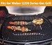 7645 Cooking Grid Grates for Weber Q200, Q220, Q2000, Q2400 Gas Grills, 53060001,BBQ Accessories for Weber Baby Q, Matte Cast Iron,2 Pack
