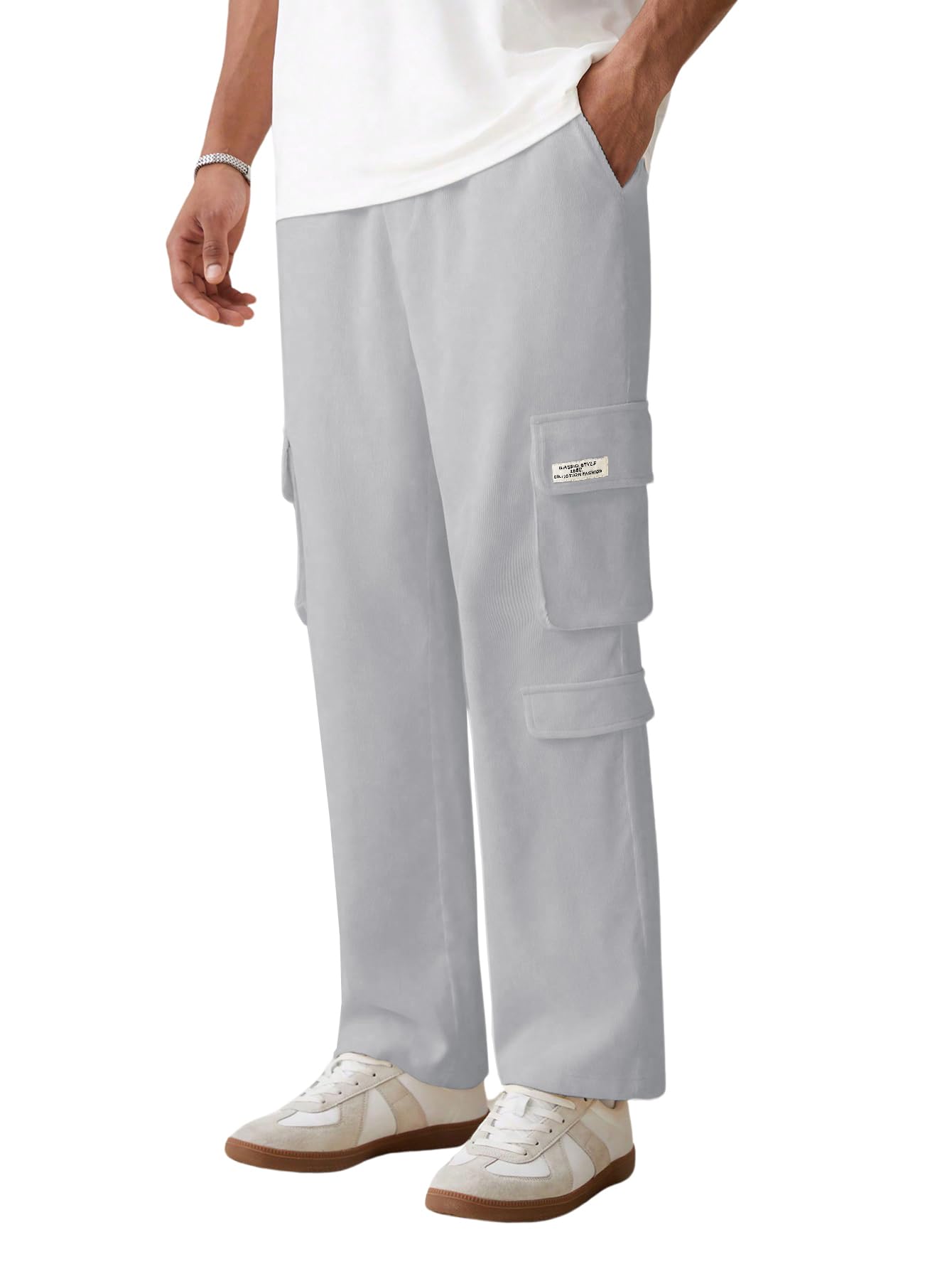 tagdo Men's Elastic Waist Straight Leg Casual Pants (2023)-picture-48