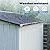 JAXPETY Outdoor Storage Shed - Galvanized Metal Tool Shed Outdoor Garden Shed with 2 Sliding Lockable Doors for Garden Patio Backyard Lawn (White, 8'x8')