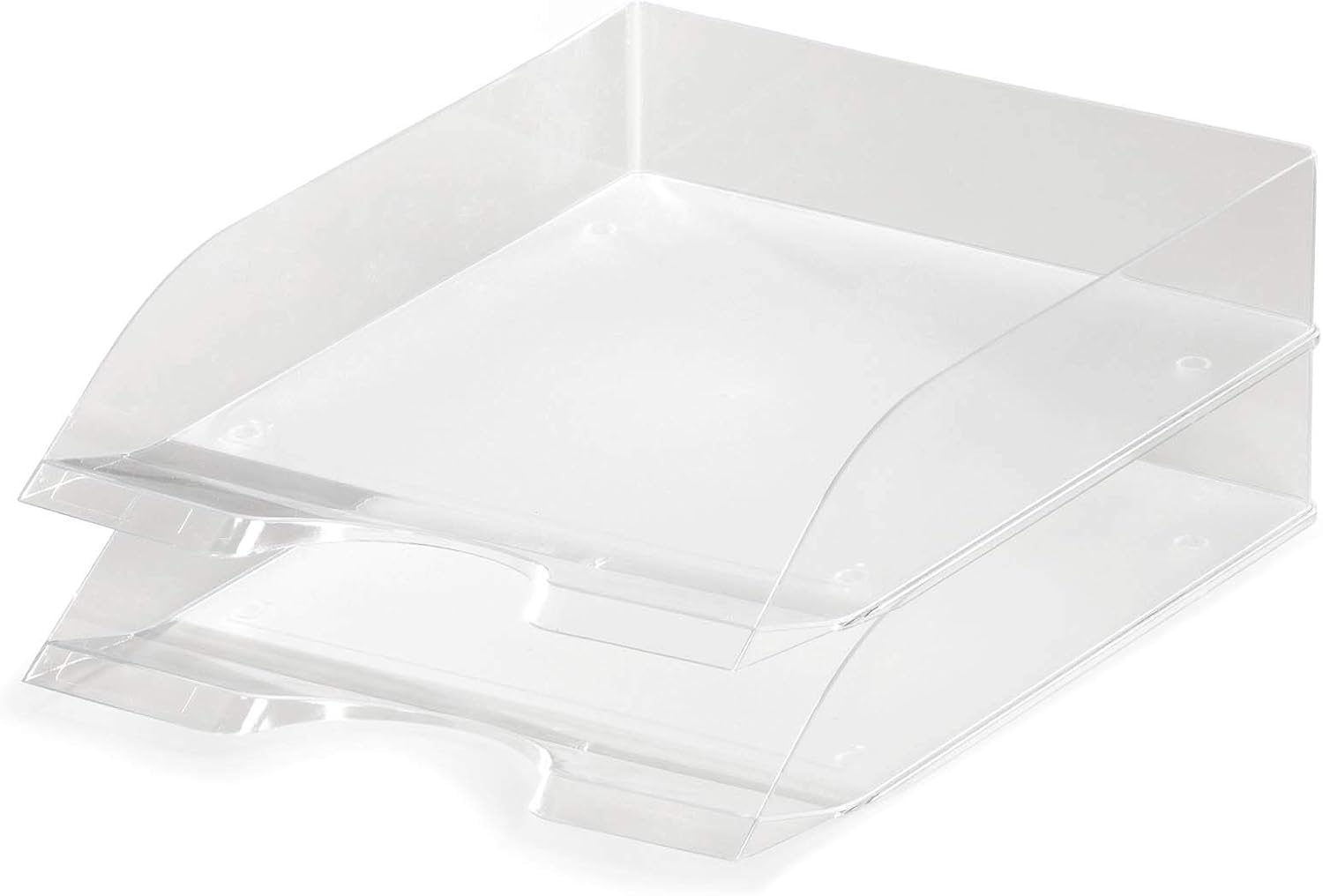 Durable Briefablagen (Basic, für Format DIN A4 bis C4, stapelbar) 6 Stück, transparent, 1701672400
