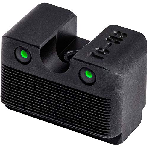 Image of TRUGLO Tritium Pro Night Sights, Compatible with Glock Handgun Models | Compact Durable Glow-in-The-Dark Front & Rear Gun Sight Set with Focus Lock Front Ring