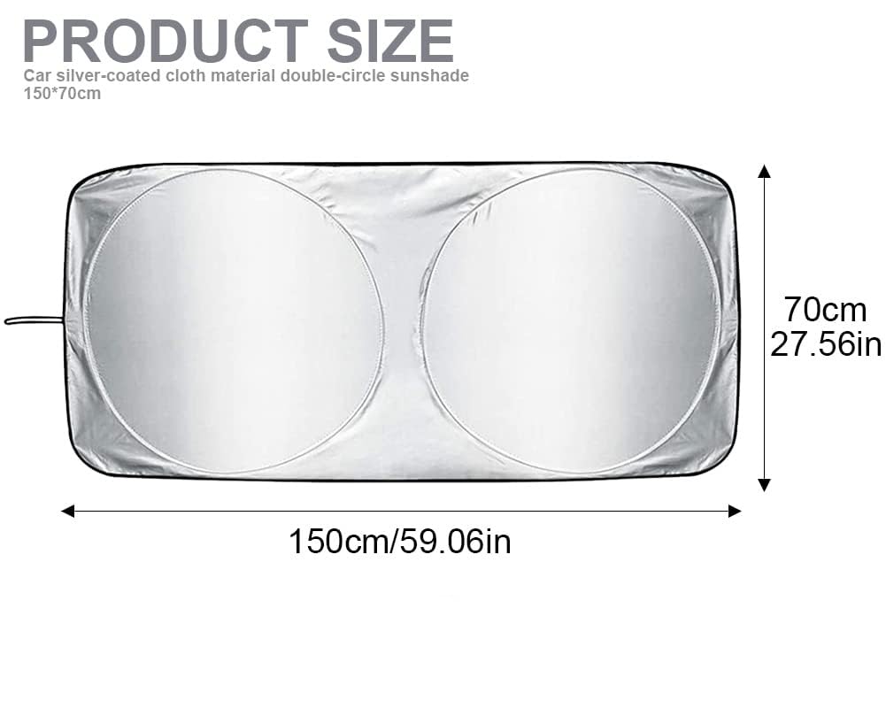 Pare-soleil Pour Pare-brise Avant Opel Adam 2012-2019 | Repliable, Protection UV, Avec Sac De Rangement